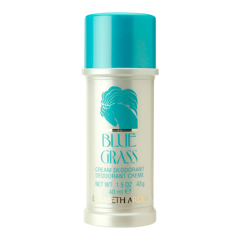 A fresh feminine floral bouquet with spicy woody undertones, opening blue grass is like an instant trip to the countryside on a warm summer day. Experience the fresh, clean notes of the fragrance with this luxurious cream deodorant.