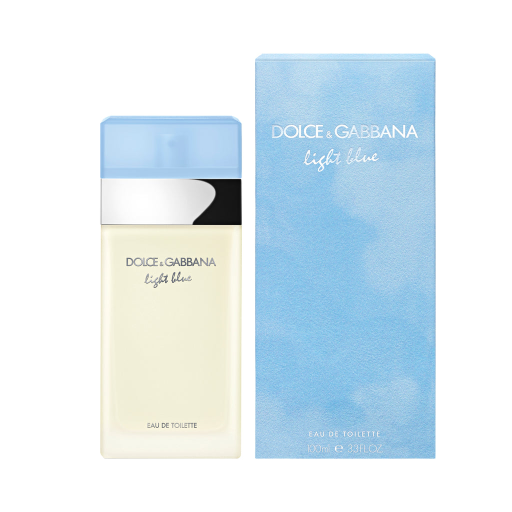 Light Blue: the quintessence of the joy of life and seduction by Dolce&Gabbana.  All the essence of a sunny summer day is enclosed in this lively, fresh, floral and fruity fragrance that evokes the sensuality of the Mediterranean woman.