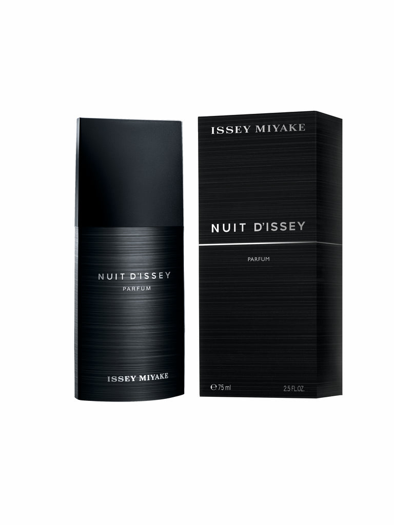 Between shadow and brightness, Nuit d’Issey Parfum offers a reinterpretation of Nuit d’Issey’s olfactive construction, in a new vertical and magnetic contrast.  The sensuality of a leather-vanilla accord meets the intensity of patchouli…